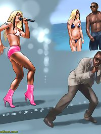 Interracial cartoon porn. All what she wants it is another ebony baby, oh yeah!