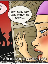 Hey mom did you want to come with me? Take my load on these porn comics, bitch!