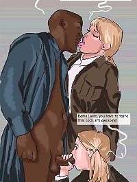 Two white schoolgirls want to taste big black dick Kinky Jimmy interracial comix