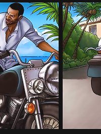 Great porn cartoons about the vacation on tropic island