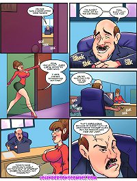Sex comics where the secretary doing blowjob under the desk