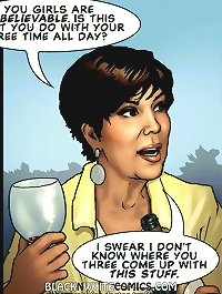 I swear I don't know where you three come up with this stuff on interracial sex cartoons